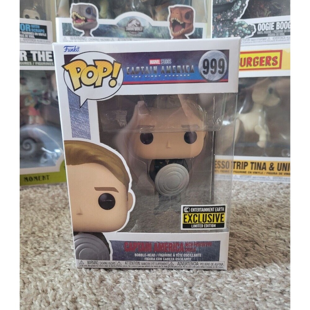 Funko Pop! Marvel Studios Captain America #999 Vinyl Figure W/Prototype Shield